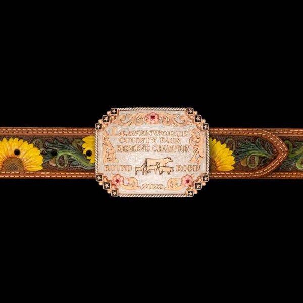 Honeysuckle Leather Belt  